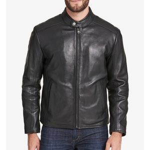 MARC NEW YORK Men’s Soft Leather Moto Jacket Size M